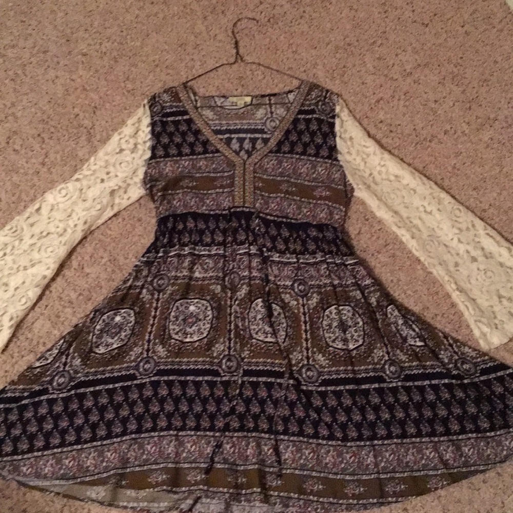 Dress - drawstring around empire waist